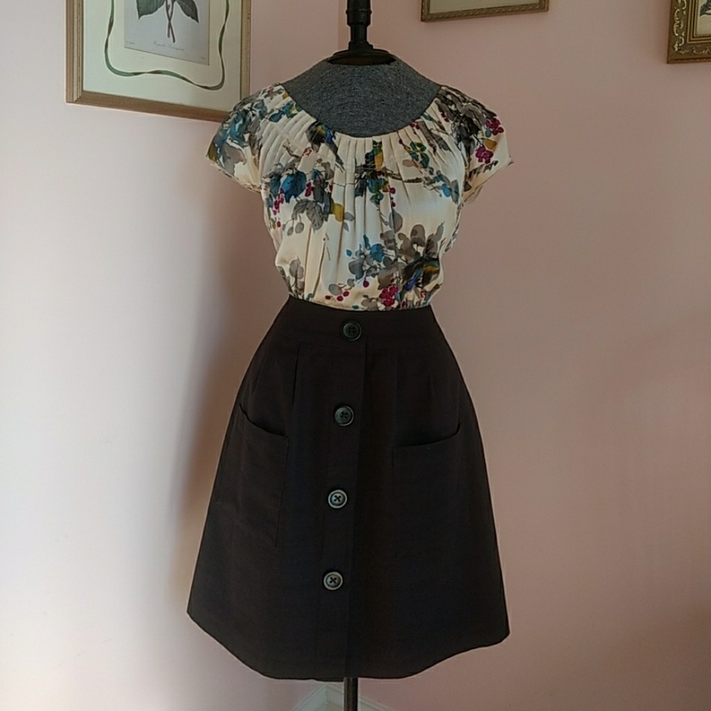 Anthropologie Tabitha Silk/Cotton Dress